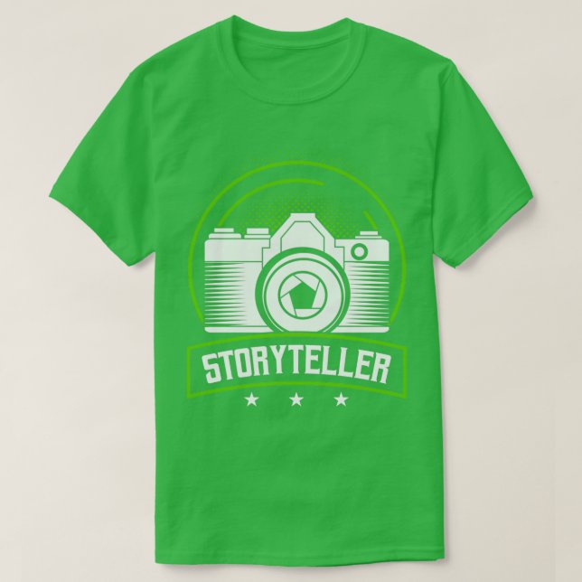 Photographer Storyteller Professional Camera  T-Shirt (Design Front)