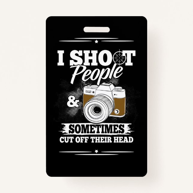Photographer Take People Everyday Badge (Front)