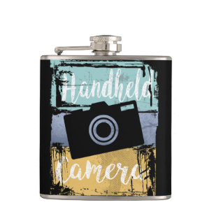 Photographer Tee - Vintage Retro Camera Flask