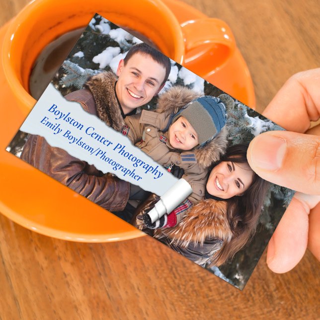 Photographer Unique Picture Business Card Template (Creator Uploaded)