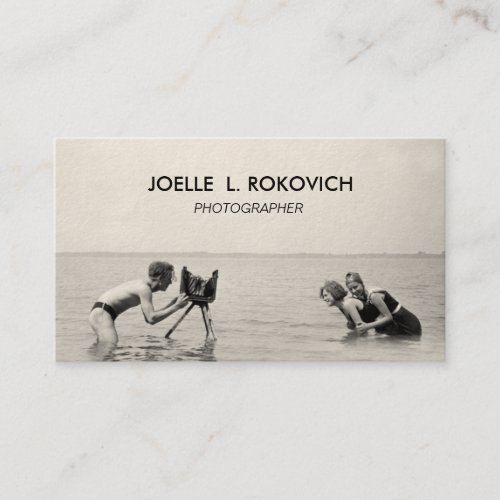 Photographer | Unique Vintage Photograph Business Cards