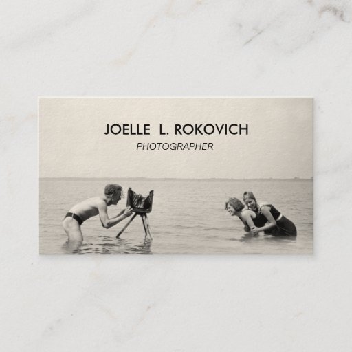 Customizable Photographer | Unique Vintage Photograph Business Cards
