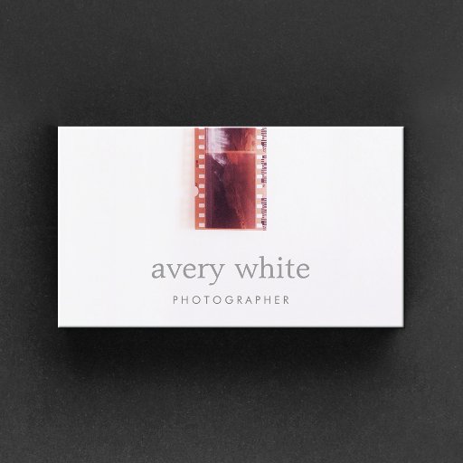Customizable Photographer Camera Film Business Card