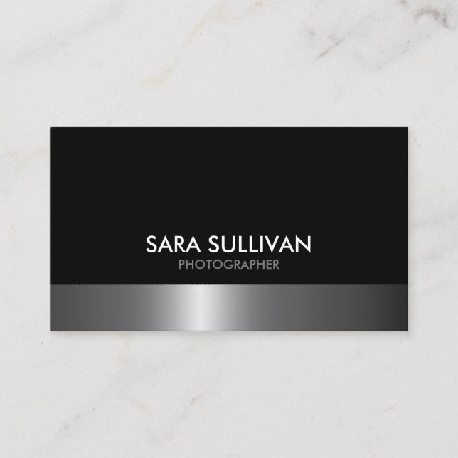 Photographer Visual Arts Media Business Card (Front)