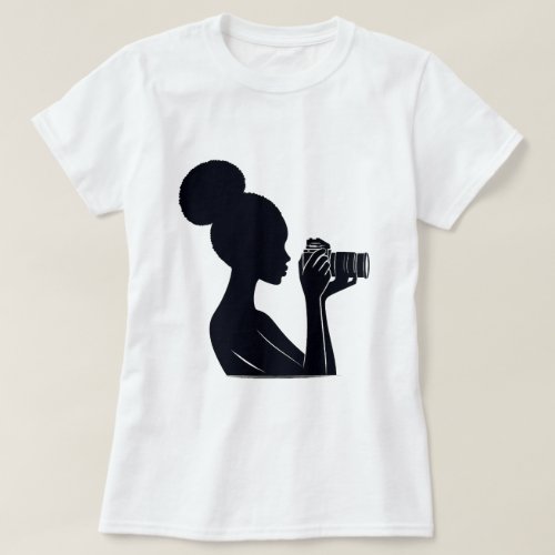 Photographer with a high chignon T_Shirt