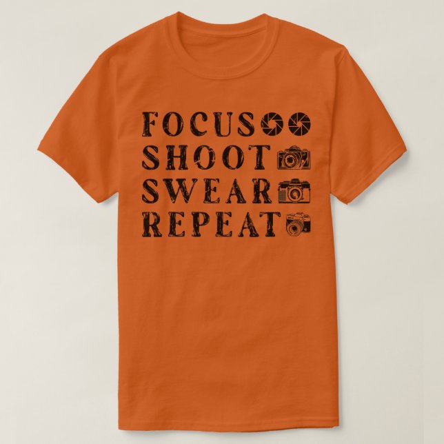 Photographer Women Men Camera Photo Lense Photogra T-Shirt (Design Front)