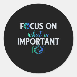 Photographers And Classic Round Sticker