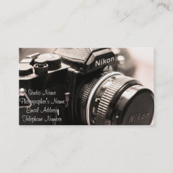 Photographer's Business Card by Duxbury_Designs at Zazzle