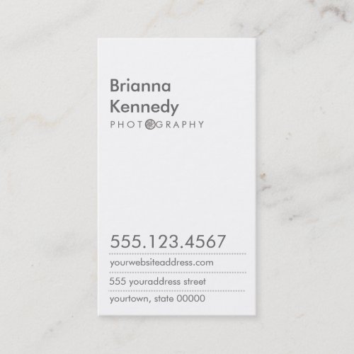 Photographers Business Card