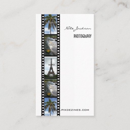 Customizable Photography business cards photos template