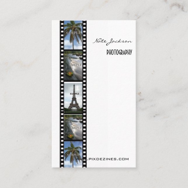 PHOTOGRAPHERS business cards photos template (Front)