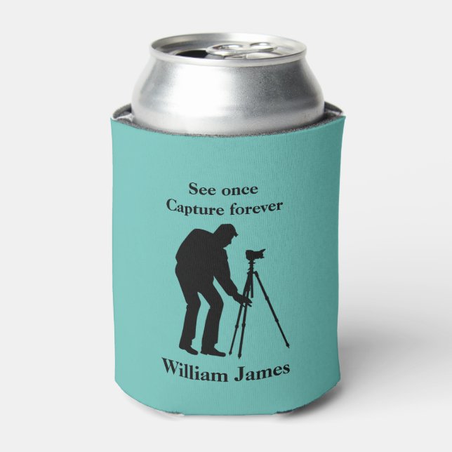 Photographers personalized can cooler (Can Front)
