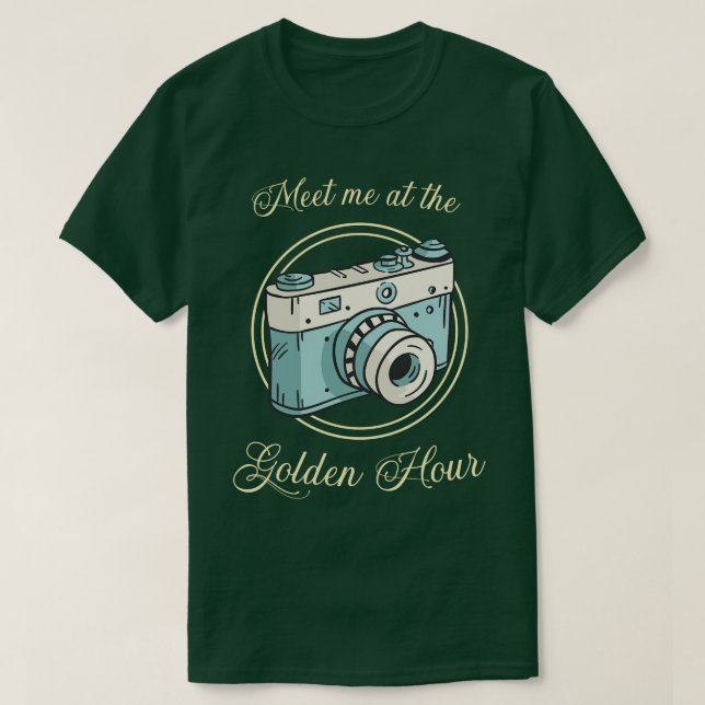Photographers Vintage Camera T-Shirt (Design Front)