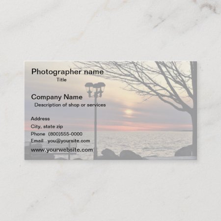 Photographer's Watermark Photo Business Card