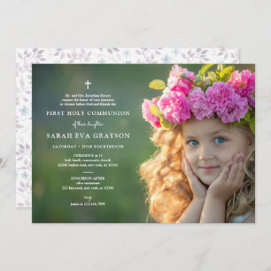 Photographic First Holy Communion Invitation