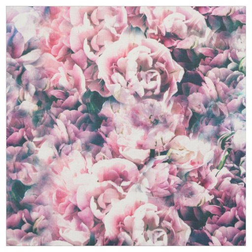 Photographic Floral Fabric