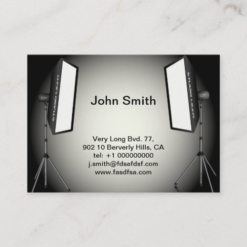Photographic Lights Business Card