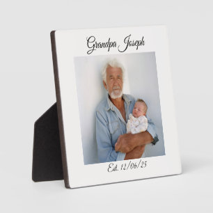 Photographic new Grandchild Plaque