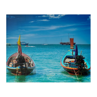 Photographic Wall Art - Traditional Thai Boats