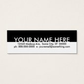photography appointment card (Back)