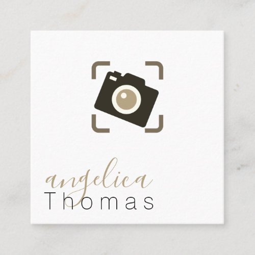 Photography  Artist  Designer Square Business Card