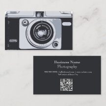 Photography Black qr code Vintage Hipster Camera