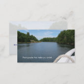 Photography Boating Business Card Nature (Front/Back)