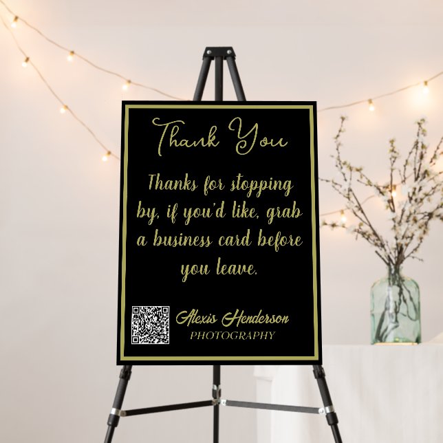 Photography Booth Thank You Foam Board (In Situ (Stand))