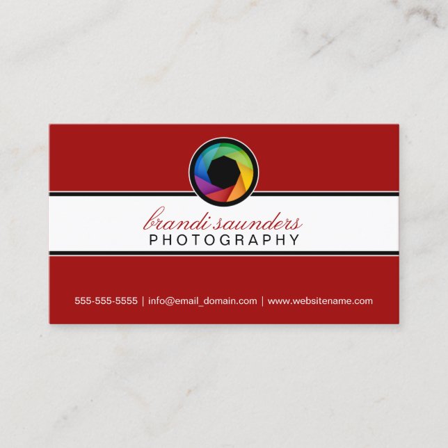 Photography Business Card (Front)