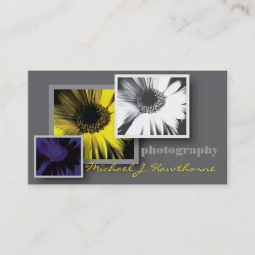 Customizable Photography Business Card