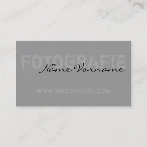 Customizable photography business card templates