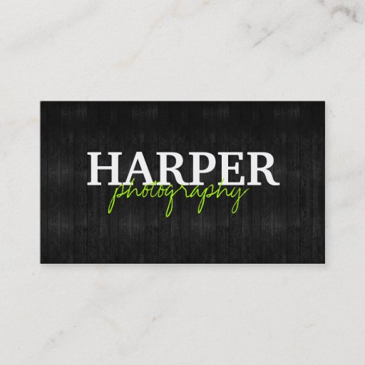 Customizable Photography Business Card Template