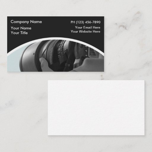 Customizable Photography Business Card