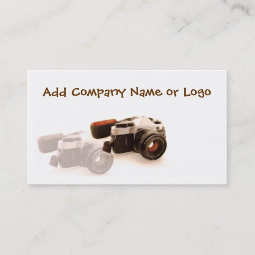 Customizable Photography Business Card