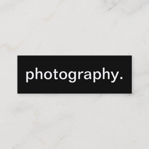 Photography Business Card