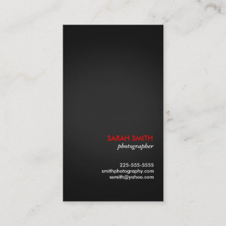 Photography Business Card