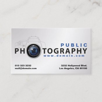 Photography Business Card by J32Teez at Zazzle