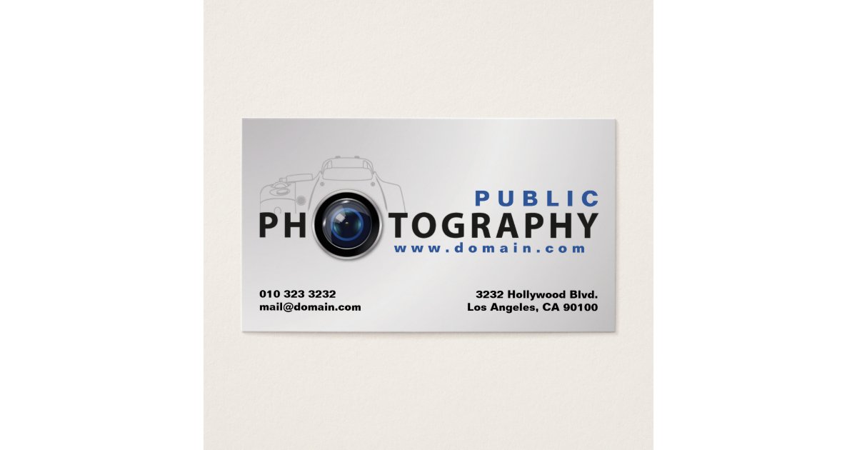 Photography Business Card | Zazzle