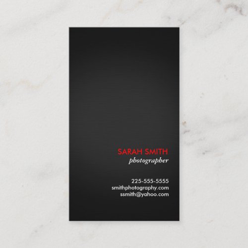 Photography Business Card Template