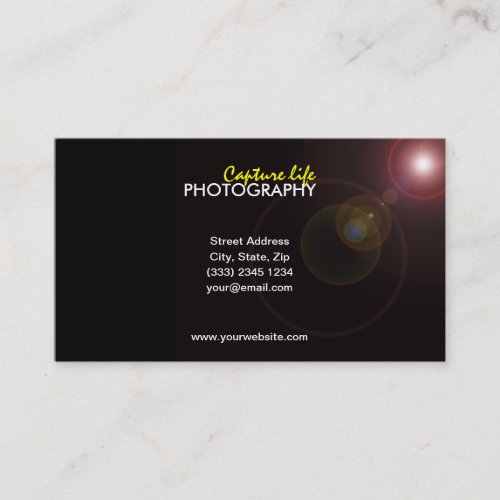 Photography business card