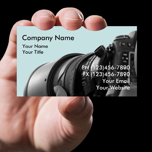 Customizable Photography Business Card