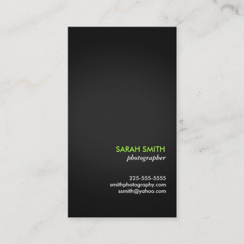 Photography Business Card