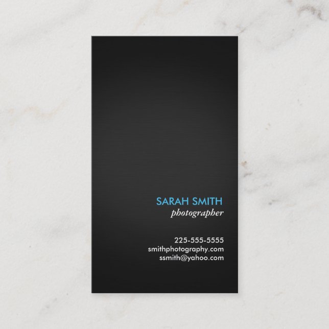 Photography Business Card (Front)