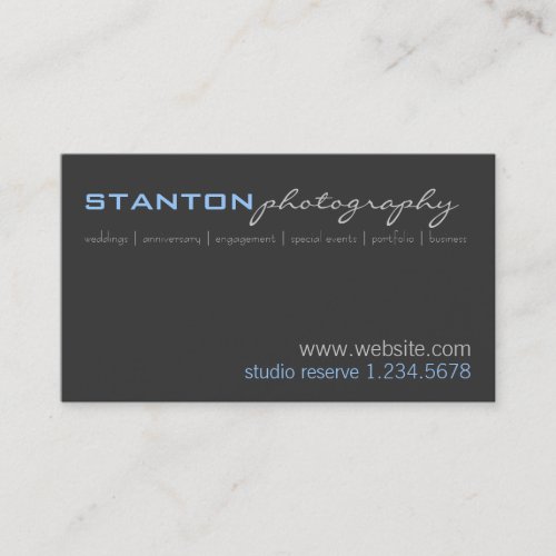 PHOTOGRAPHY BUSINESS CARD