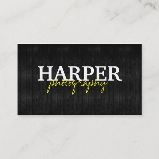 Customizable Photography Business Card Template