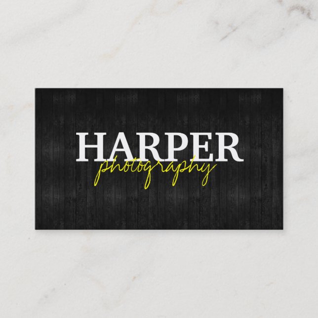 Photography Business Card (Front)