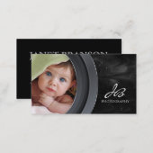 Photography Business Card Black Star Sky (Front/Back)