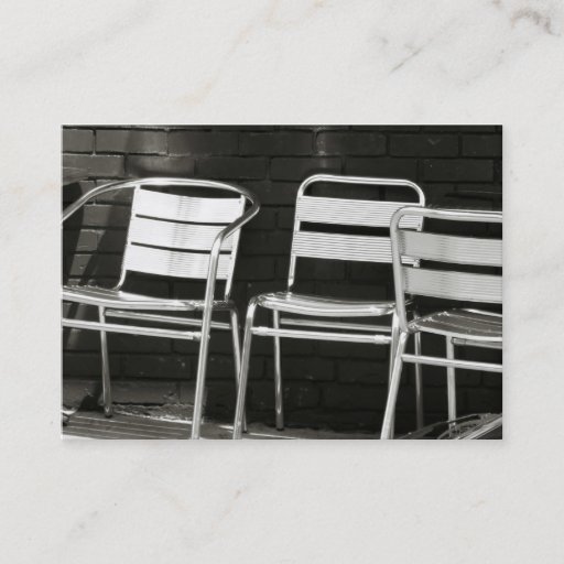Customizable Photography Business Card Chairs