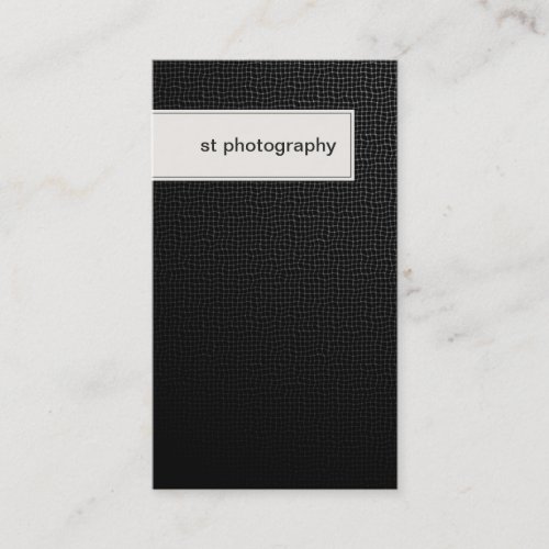 Photography Business Card Stylish Black Texture