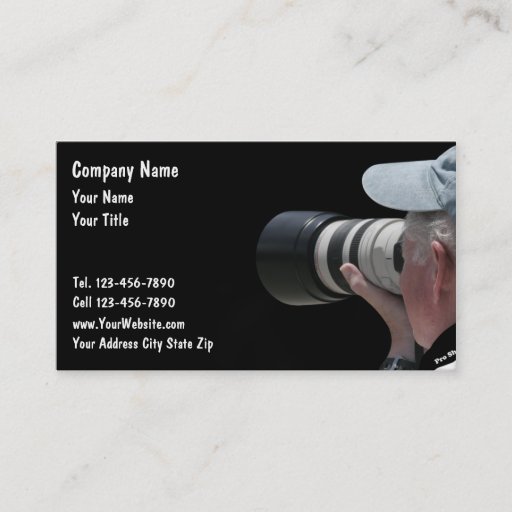 Customizable Photography Business Cards